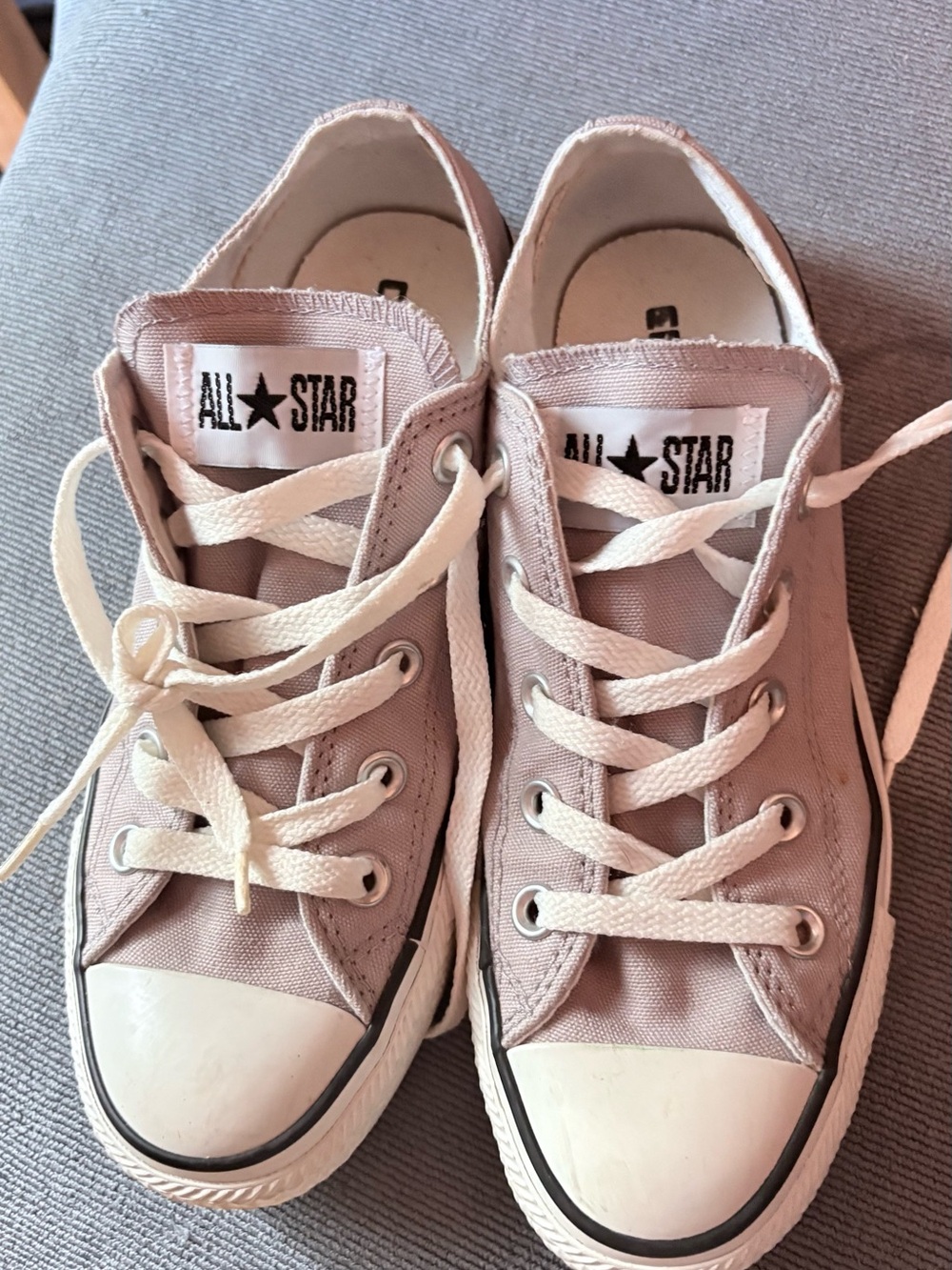 Converse Kids Low Top Sneakers - Light Purple Canvas